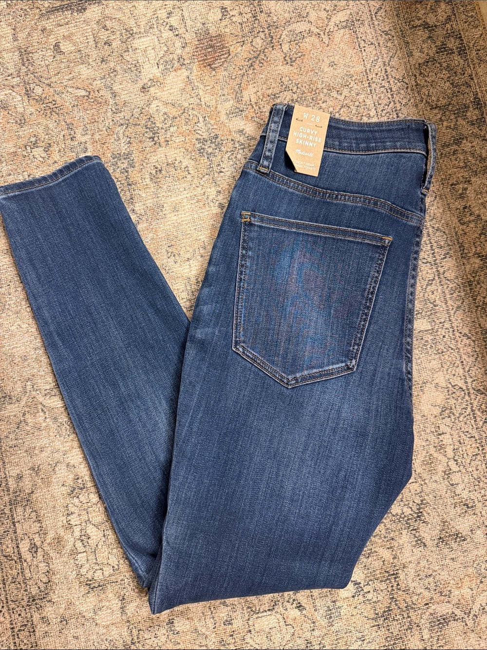 NWT Madewell Curvy High-Rise Skinny Jeans